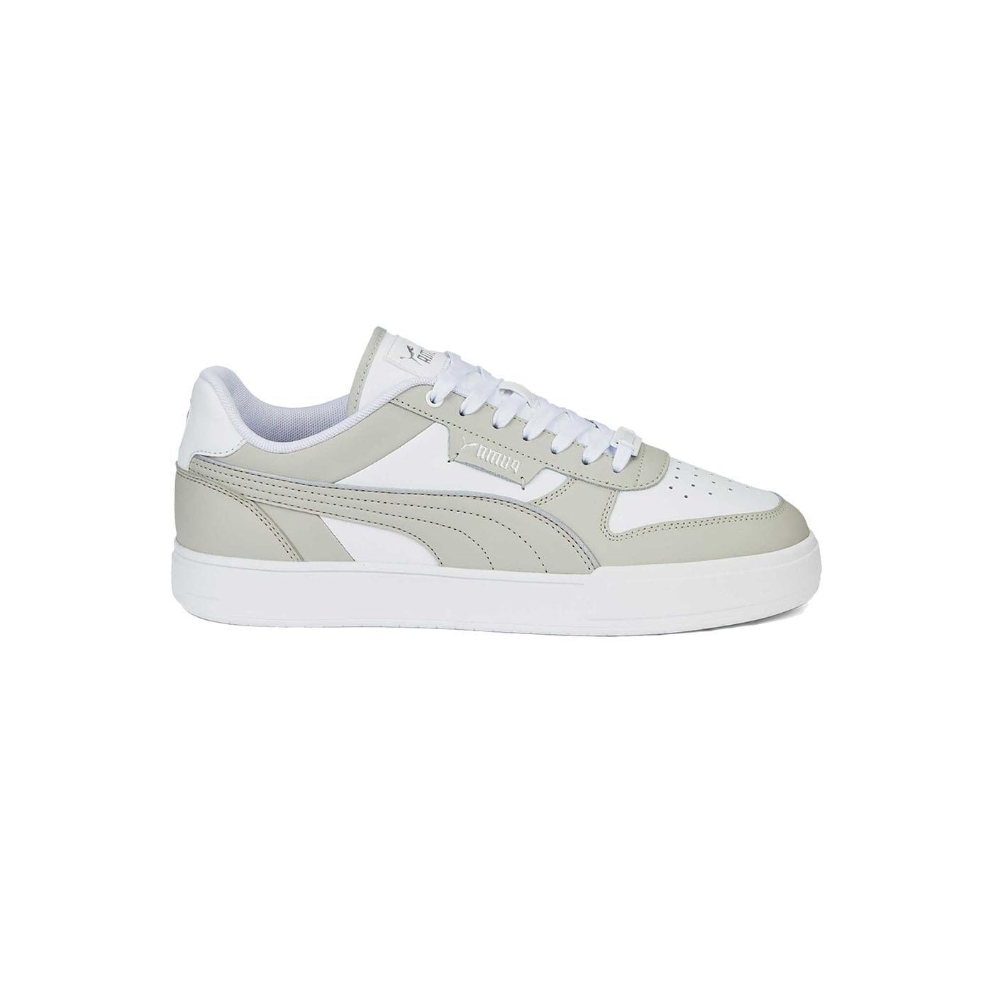 Puma Zapatilla Hombre Caven Blanca Gris Piel Softfoam Suela Goma