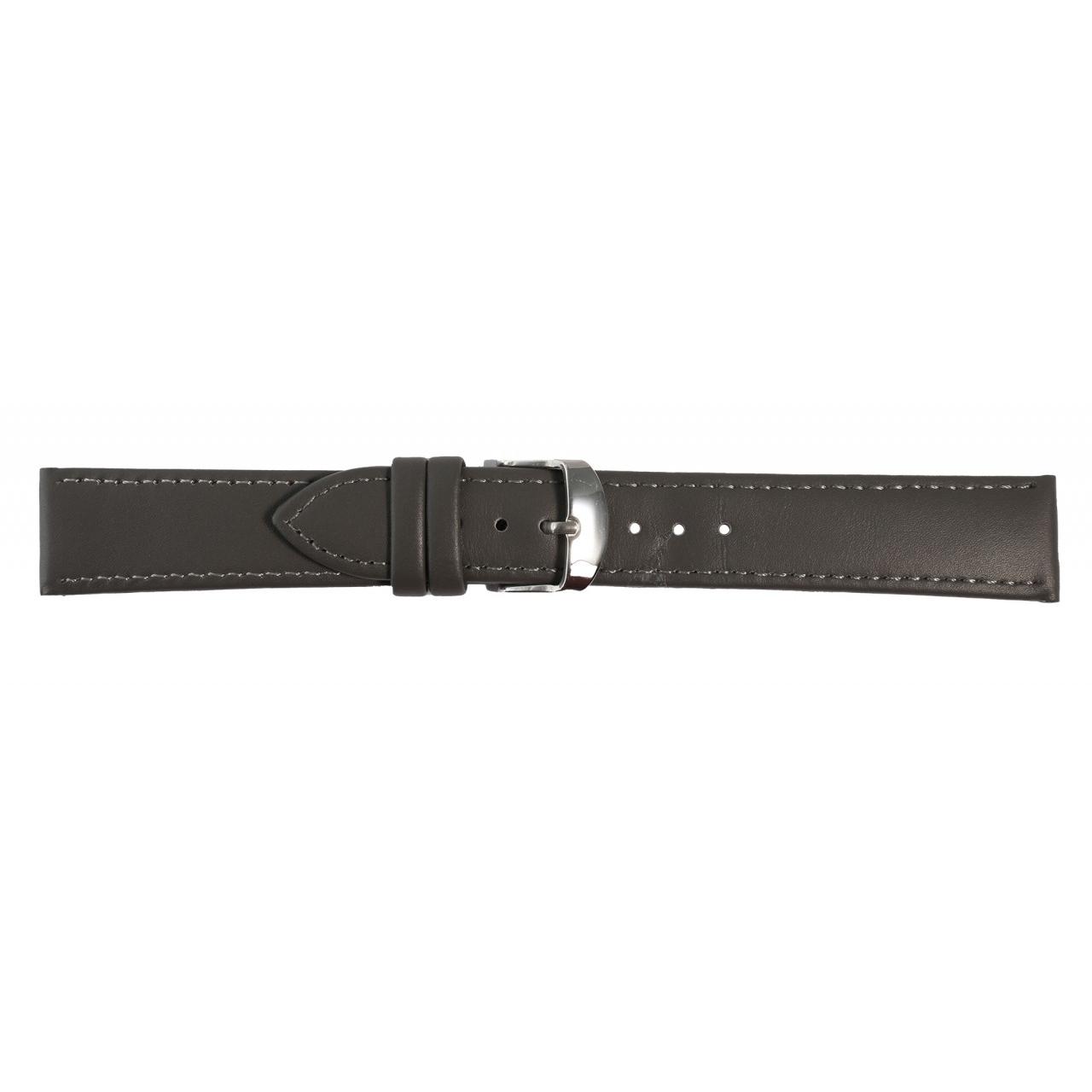 Mestre Artesão® Bracelete de Reloj Cinzenta em Couro Genuíno – 24mm – 0479