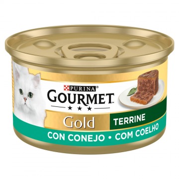 GOURMET GOLD Terrine Coelho - 85g alimento para gato