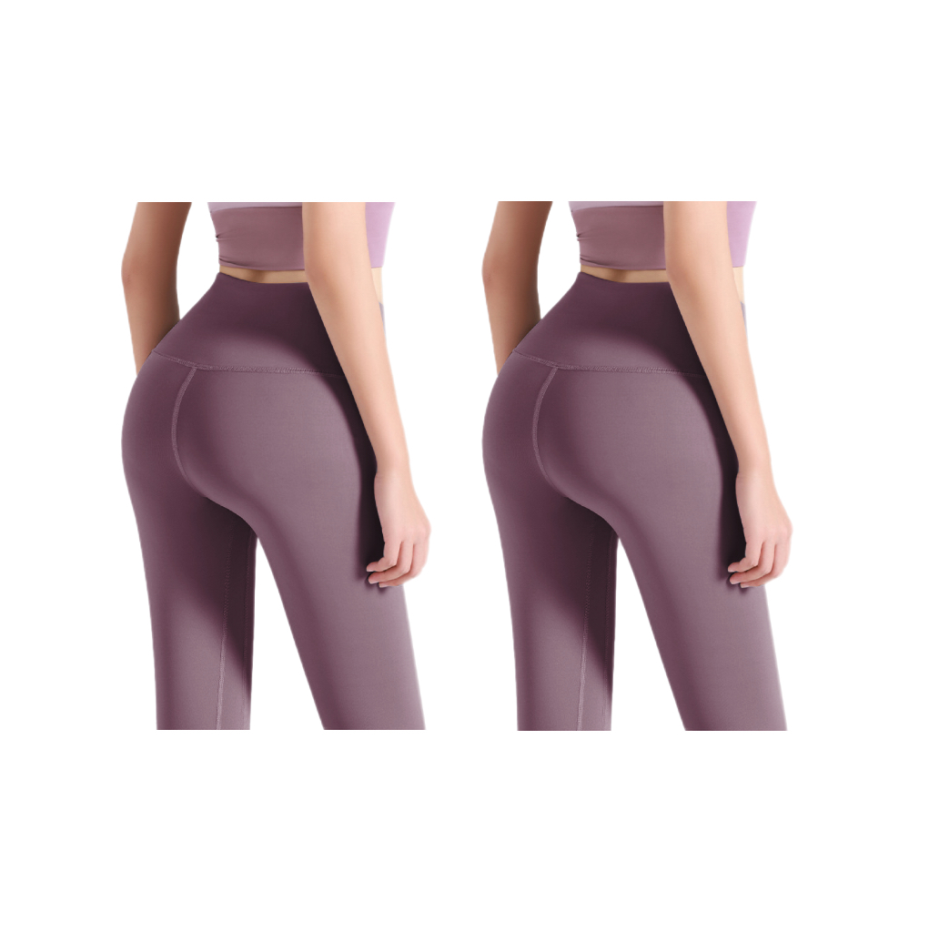 FREES COPES Legging【PACK 2 uds】Pantalones de Yoga de Cintura Alta para Mujeres, Leggings Deportivos de alta elasticidad para Gimnasio, tejido transpirable y sedoso