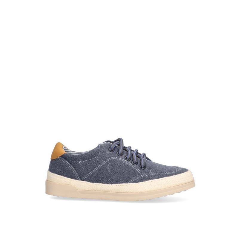 Bluchers Zapatillas Lona Etika - Niño - Suela Plana - Modelo 17201 - Color Azul