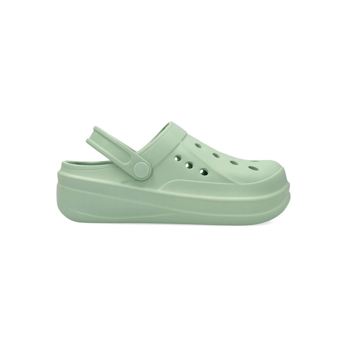 XTI - Sandalias zueco confort mujer con diseño troquelado, material ligero y flexible, suela antideslizante, certificado vegano