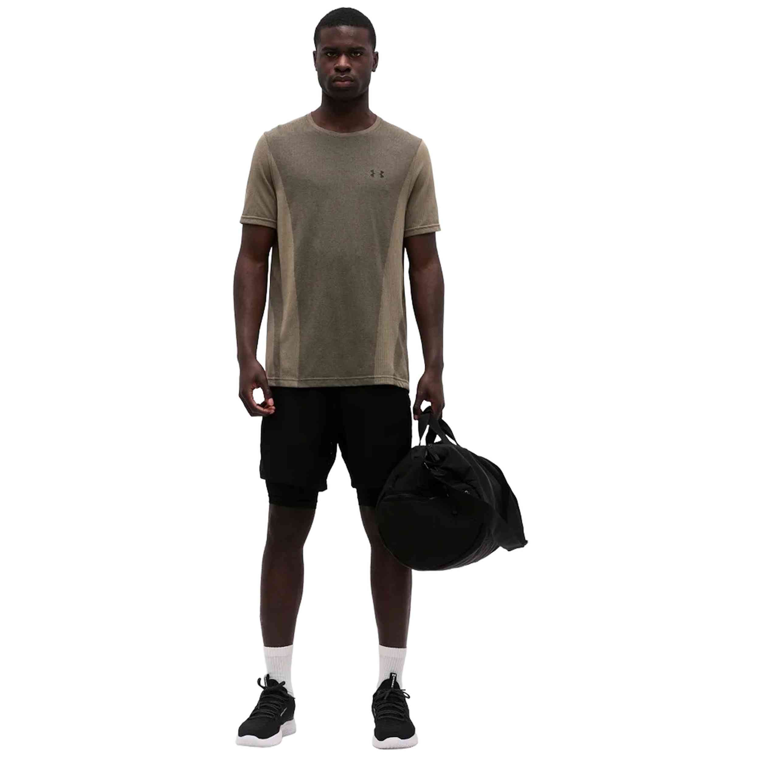 Textil Under Armour modelo Vanish Seamless Ss en color Marrón