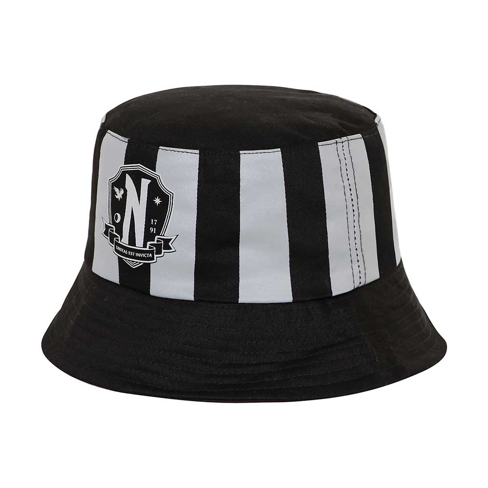Wednesday Miércoles Original Gorro Infantil Bucket, Negro