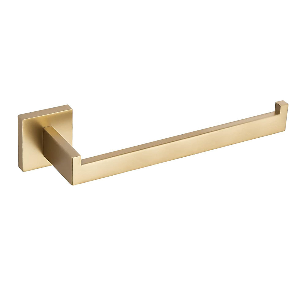 CA Toallero de pared Direct Power SARL de acero inoxidable 304 - Montaje con tornillos - Cromo cepillado dorado