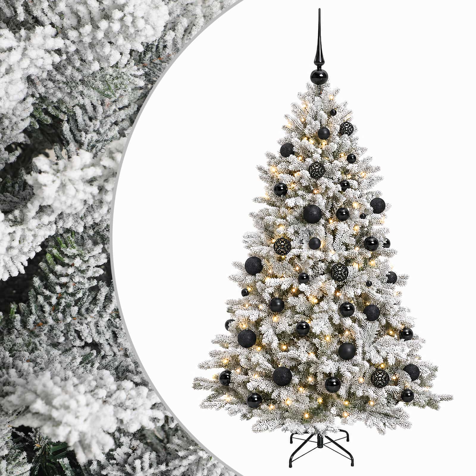 vidaXL Árbol de Navidad Artificial con Adorno 150 cm 150 LED Multicolor
