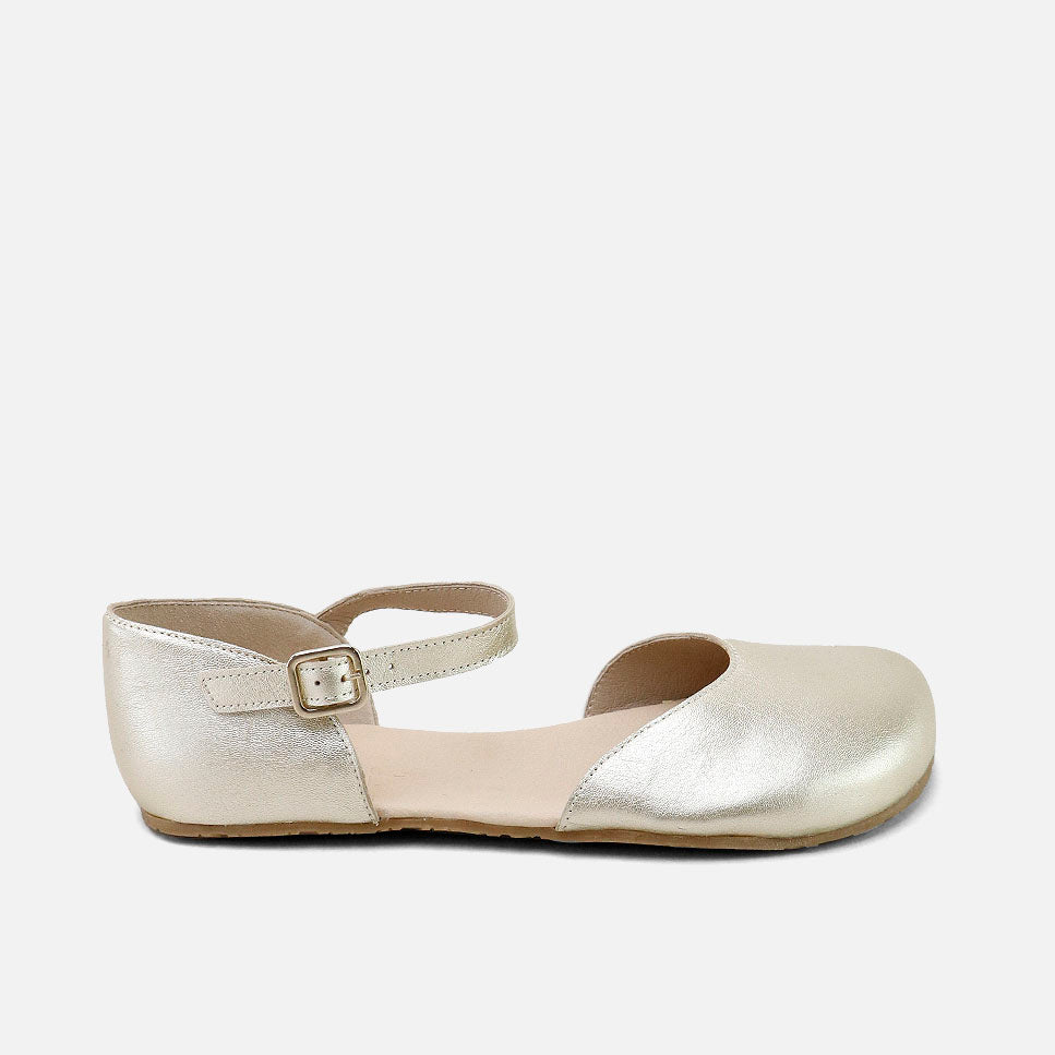 Merceditas barefoot piel andromeda champan Elisoft | Eli 1957