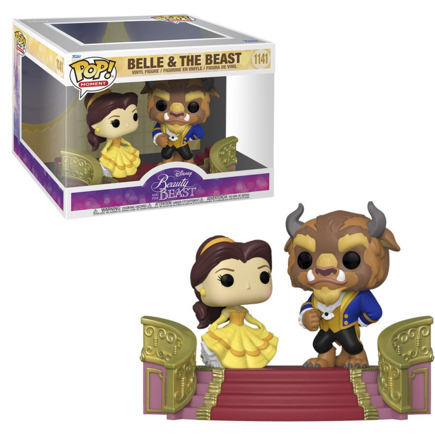 FUNKO POP! MOMENTS LA BELLA Y LA BESTIA, 57588, Nº 1141, TIENDA CON LICENCIA OFICIAL, ENVIO EN 24-48 HORAS EN PENÍNSULA, FIGURA, CABEZÓN, MUÑECO, JUGUETES, PELÍCULA, DIBUJOS, AMOR, AVENTURAS