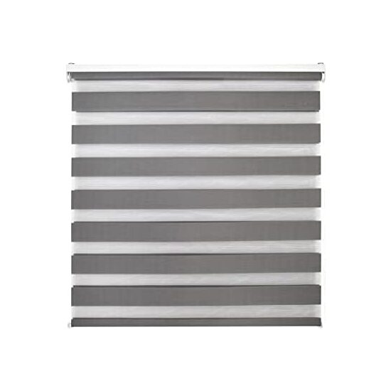 BLINDECOR  Estor Enrollable Noche y Día – Estor Noche y Día Fácil Instalación Pared o Techo - Estor Ventana Doble Tejido – Estor Enrollable Día y Noche para Ventanas