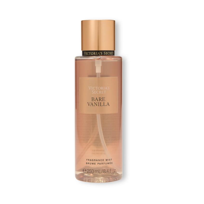 Victoria's Secret - Bruma perfumada Bare Vanilla 250 ml para mujer, aroma dulce piel con piel, ideal como regalo o uso diario