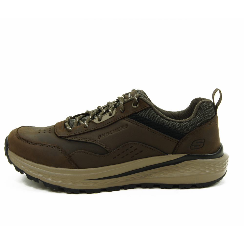 Skechers mod. 210925 zapato casual para hombre en piel natural, cordones