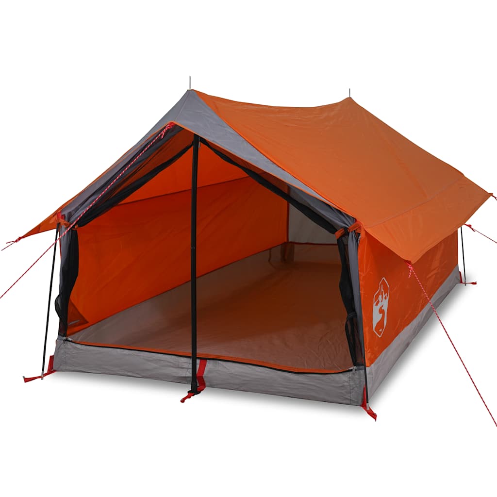 vidaXL Tienda de Campaña para 2 Personas Impermeable Toldo Camping Carpa Color Azul,  Gris y naranja,  Verde y mas
