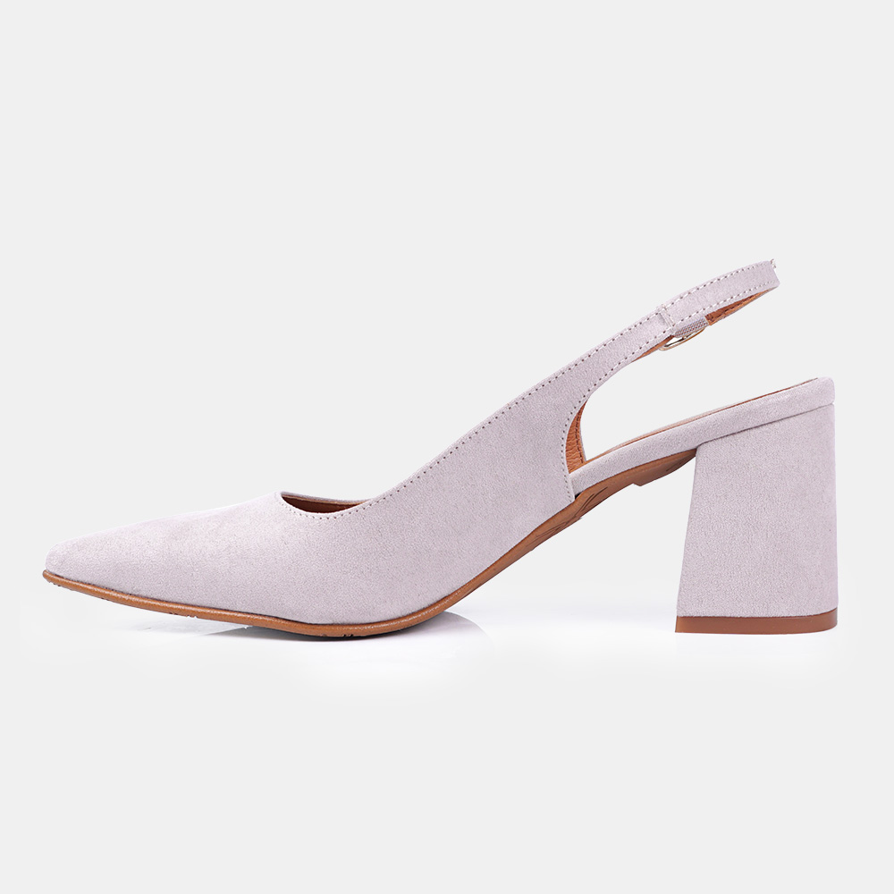 1990s Zapatos de Tacón para Mujer de Ante con Cinta Ajustable