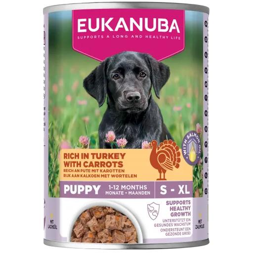Eukanuba Comida Húmeda Puppy Pavo y Zanahoria para Perros (Perros , Comida , Pienso) - 400 GR