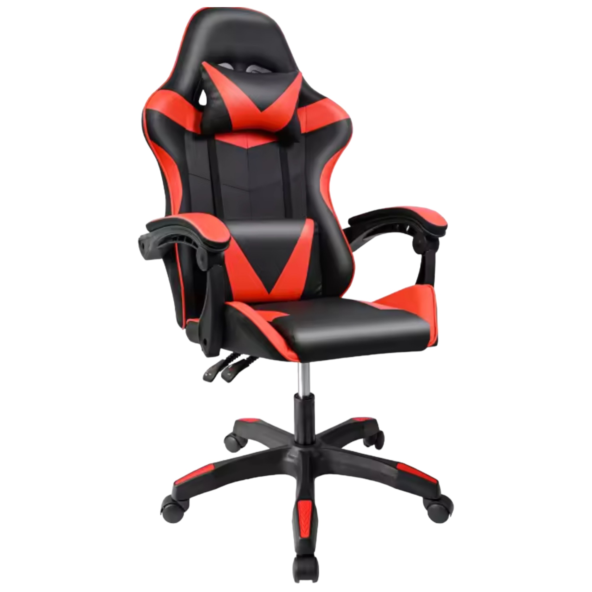 Silla Gaming para Escritorio, Oficina y Juegos Online Giratoria. Silla Cómoda de Altura Ajustable para Gaming ergonómica, de piel sintética.Silla racing de gaming videojuegos y de oficina. Es ergonómica y con diseño moderno. (7499 8499 S004 F6)