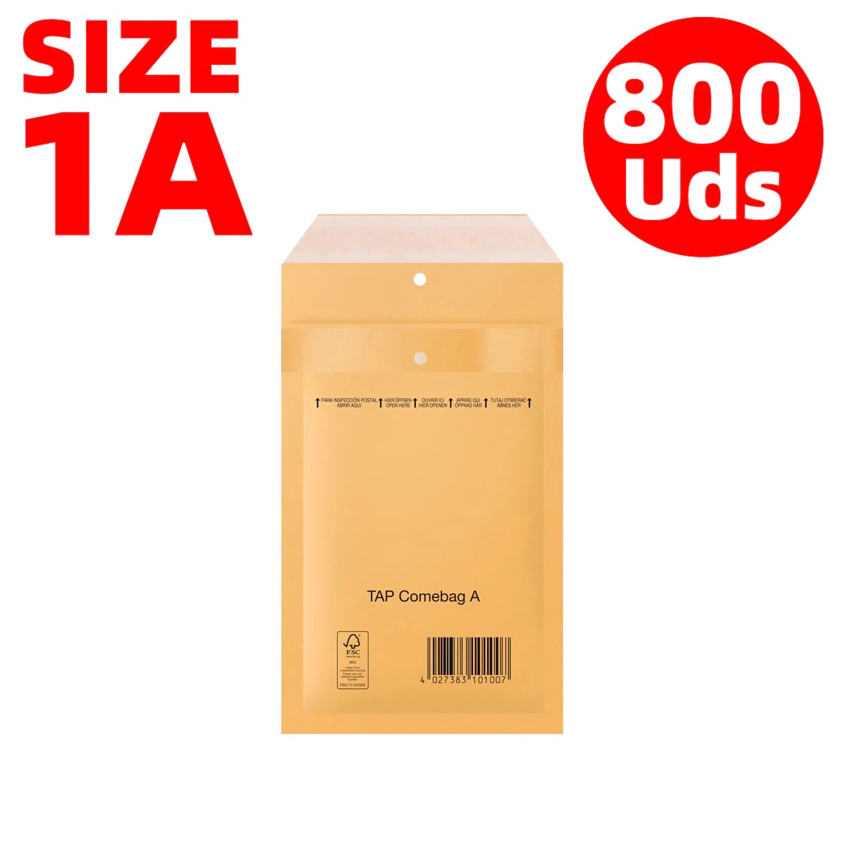Lote de Sobres Acolchados de Burbujas Plastificados Para Envíos Bolsas Marrón TAB Elige Modelo / Tamaño y Cantidad a Recibir