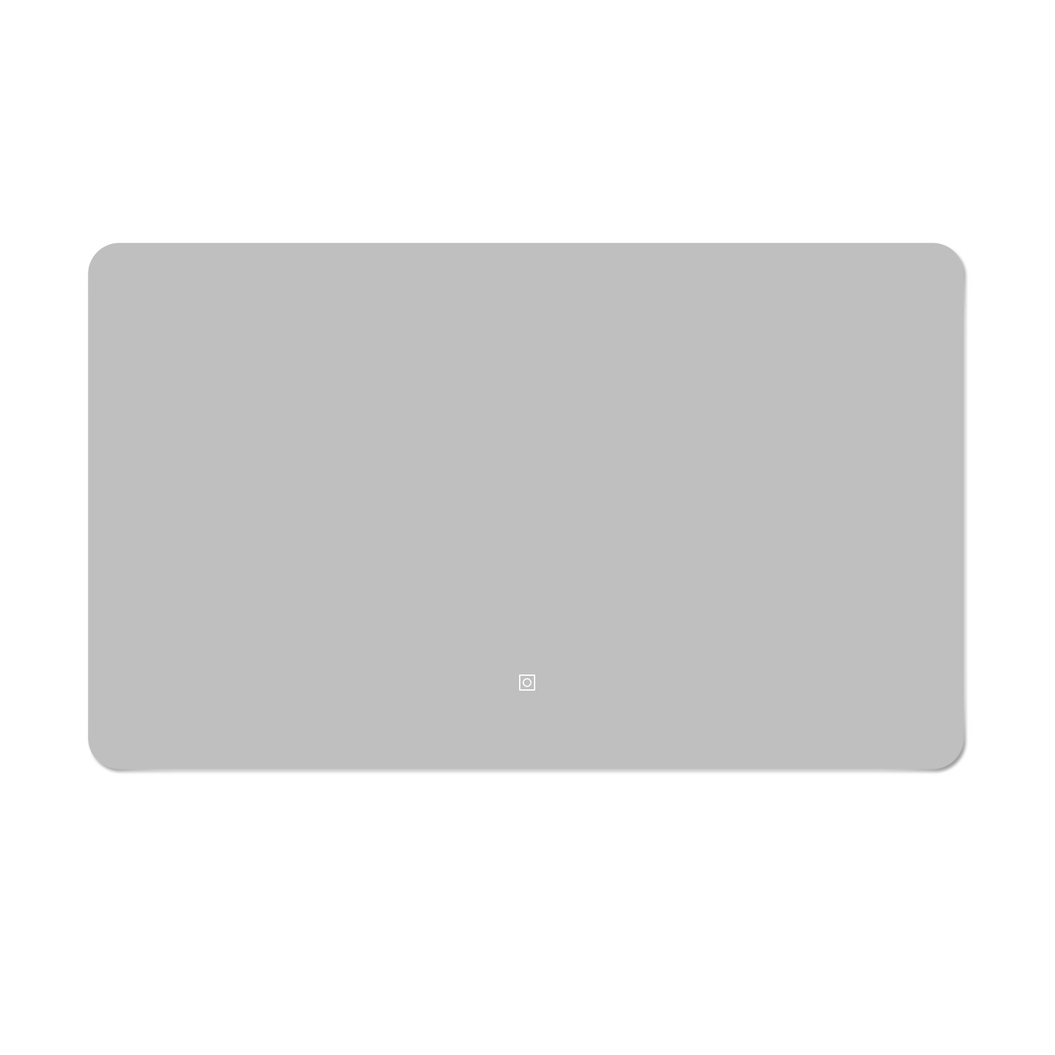 Aica Espejo de baño LED 100×60cm,luz blanca 6000k, brillo ajustable, función memoria