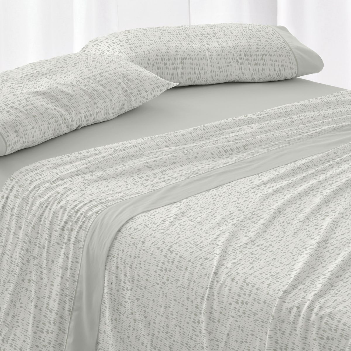 Sábanas de Tela 50 Algodón, 50 Poliéster Burrito Blanco - Disponible en Medidas de 90 a 160 cm