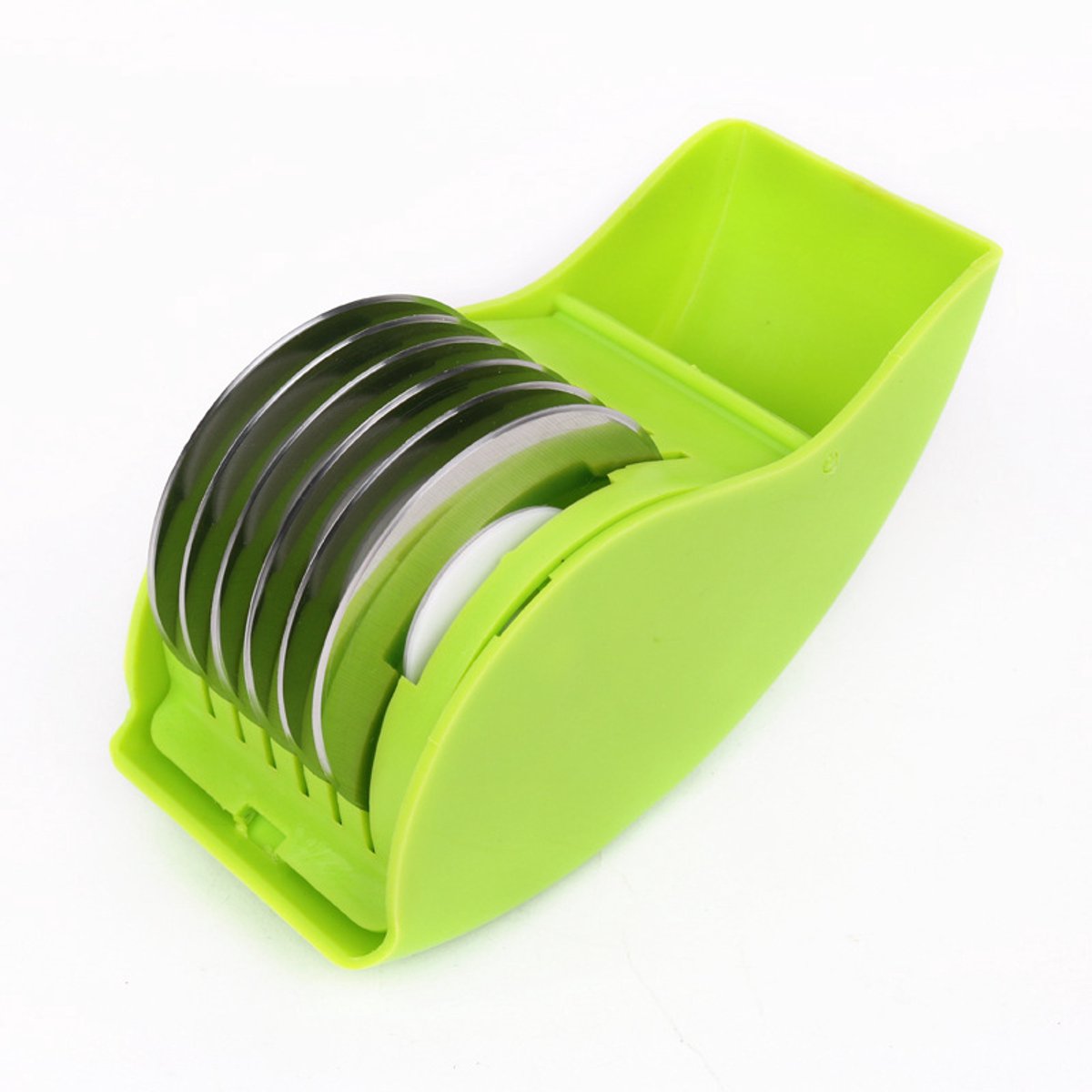 Cortador de verduras - Rodillo para hierbas con 6 cuchillas - Picador manual - Acero inoxidable - Afilado, desmontable y lavable - para cilantro, cebolletas y perejil - 1 unidad