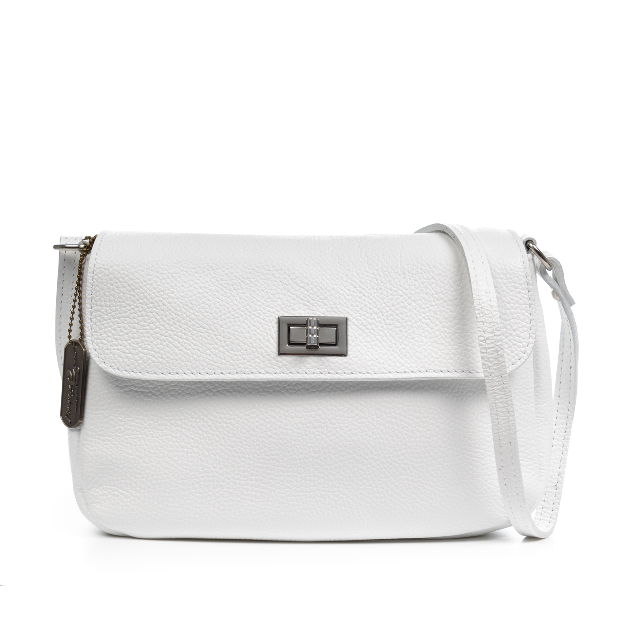 FIRENZE ARTEGIANI Arignano bolso bandolera mujer. Piel auténtica Dollaro. Fabricado en Italia 26x8x18 Cm.
