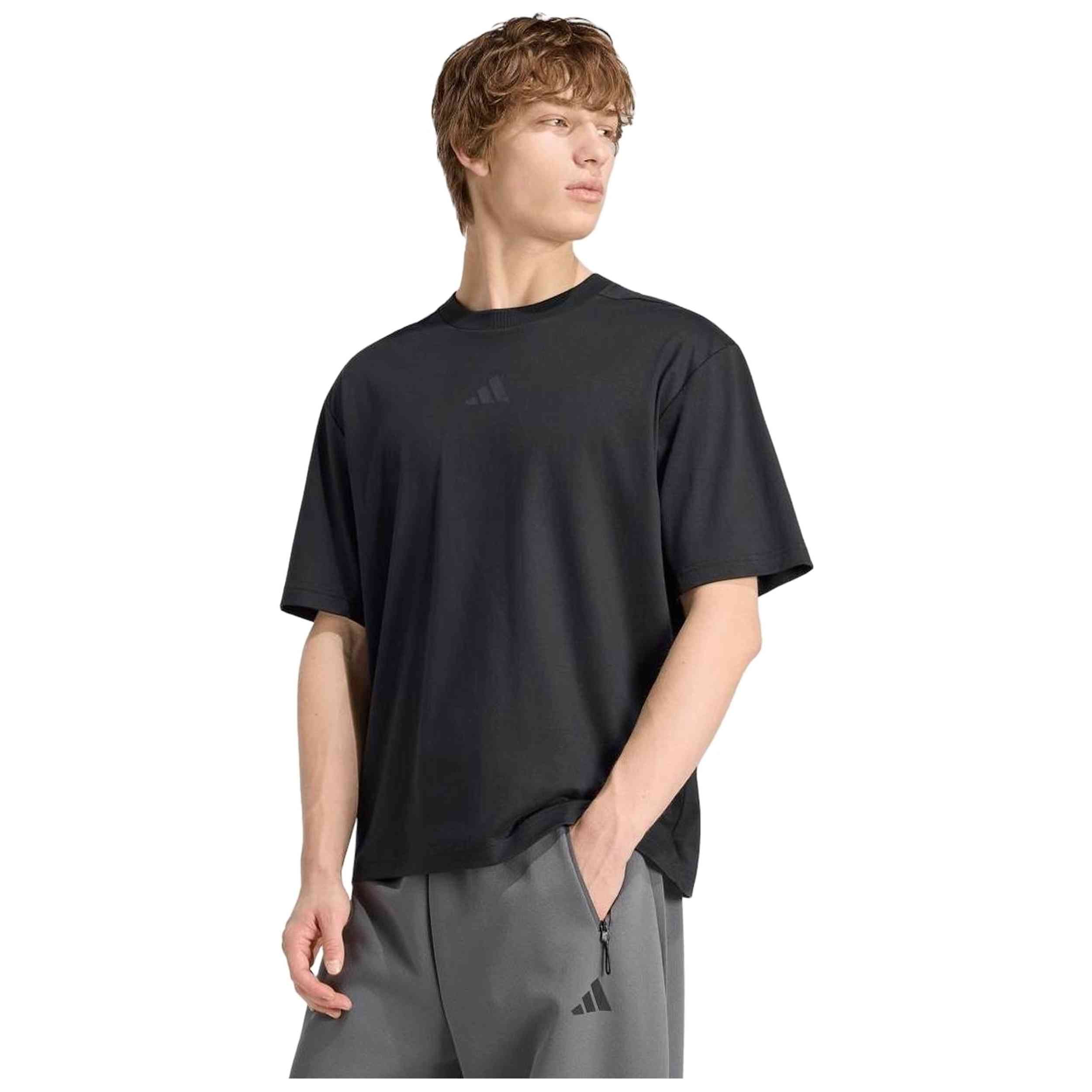 Camiseta De Manga Corta Adidas modelo Z.N.E. Loose Fit T-Shirt "Black" para hombre y mujer en color Negro
