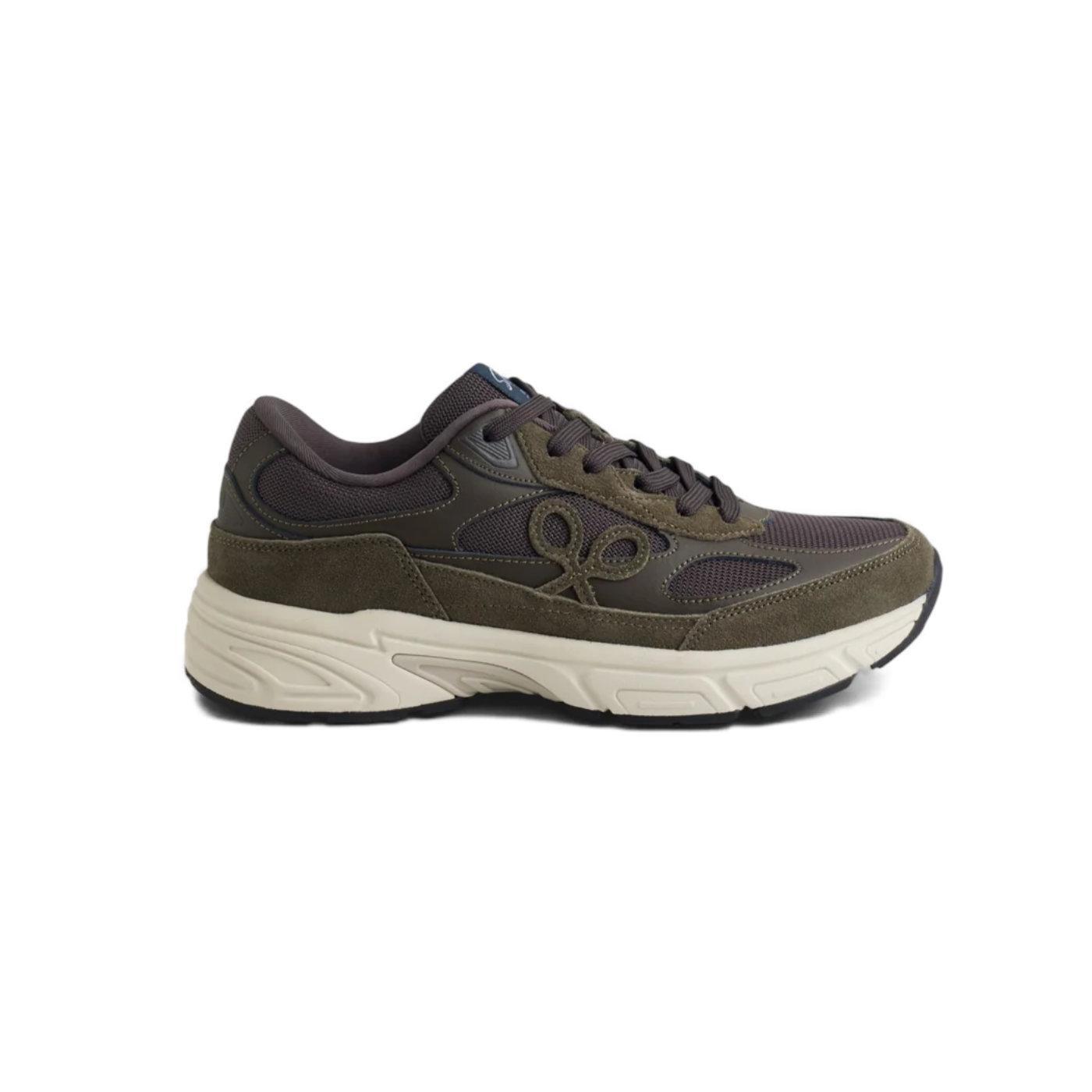 Zapatilla deportiva Silbon running marrón oscuro para hombre