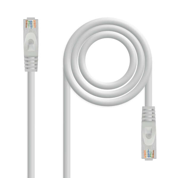Nanocable cable de red latiguillo rj45 lszh cat.6a utp awg24 5m - color gris