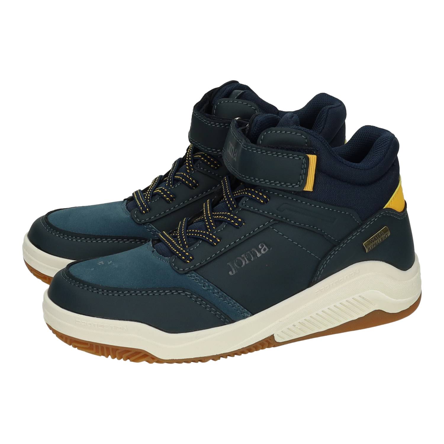 Botas-botines marca JOMA para niño en color marino. Botas niño JOMA impermeables azul marino con suela antideslizante y cierre ajustable
