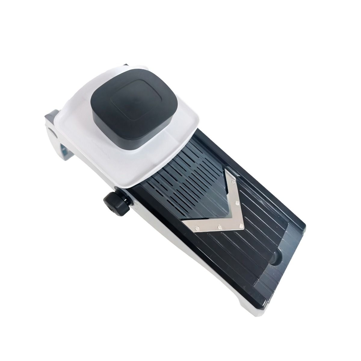 Mandolina Plegable Ajustable con 5 Cuchillas | Grosor Regulable 1-7mm | Acero Inoxidable y Libre de BPA | Diseño Ergonómico y Compacto | Ideal para Verduras, Hortalizas y Quesos