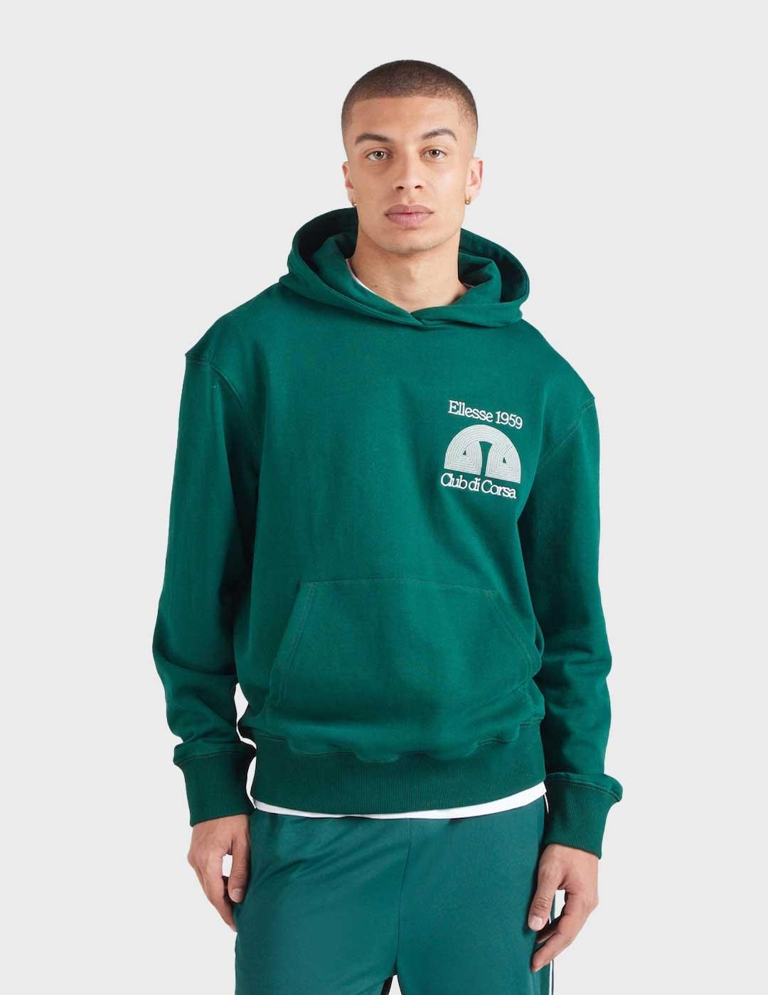 Ellesse Club Di Corsa sudadera verde para hombre