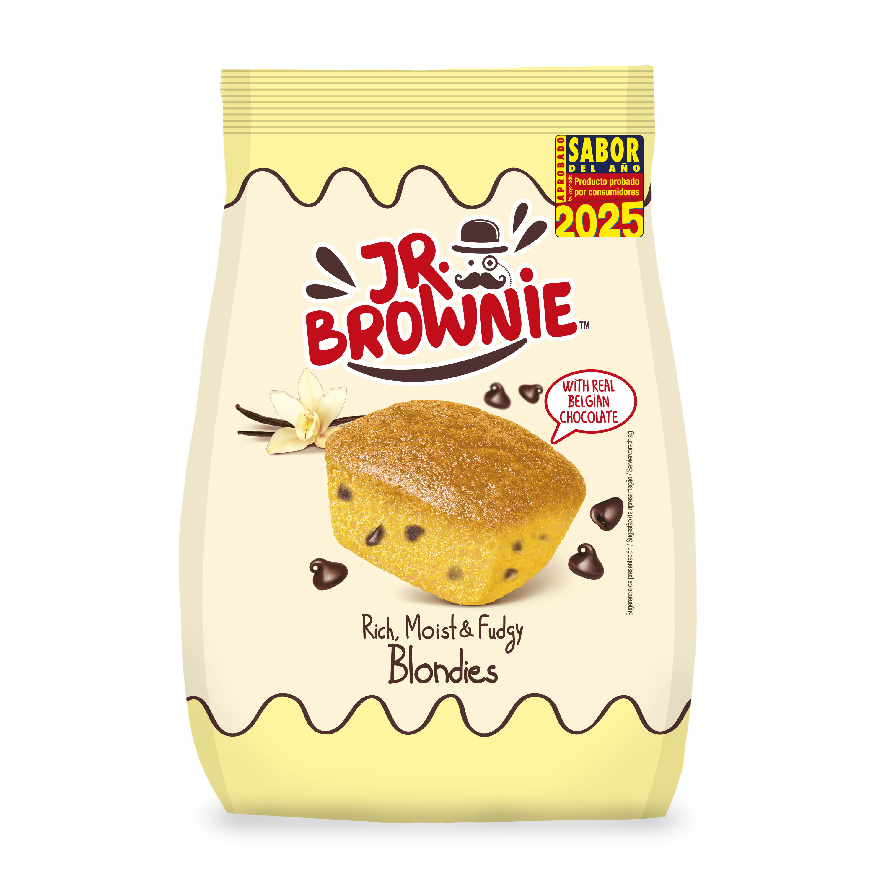 CAJA MR. BROWNIE BLONDIES CON PEPITAS CHOCO CHIPS 200 G  x 12 bolsas