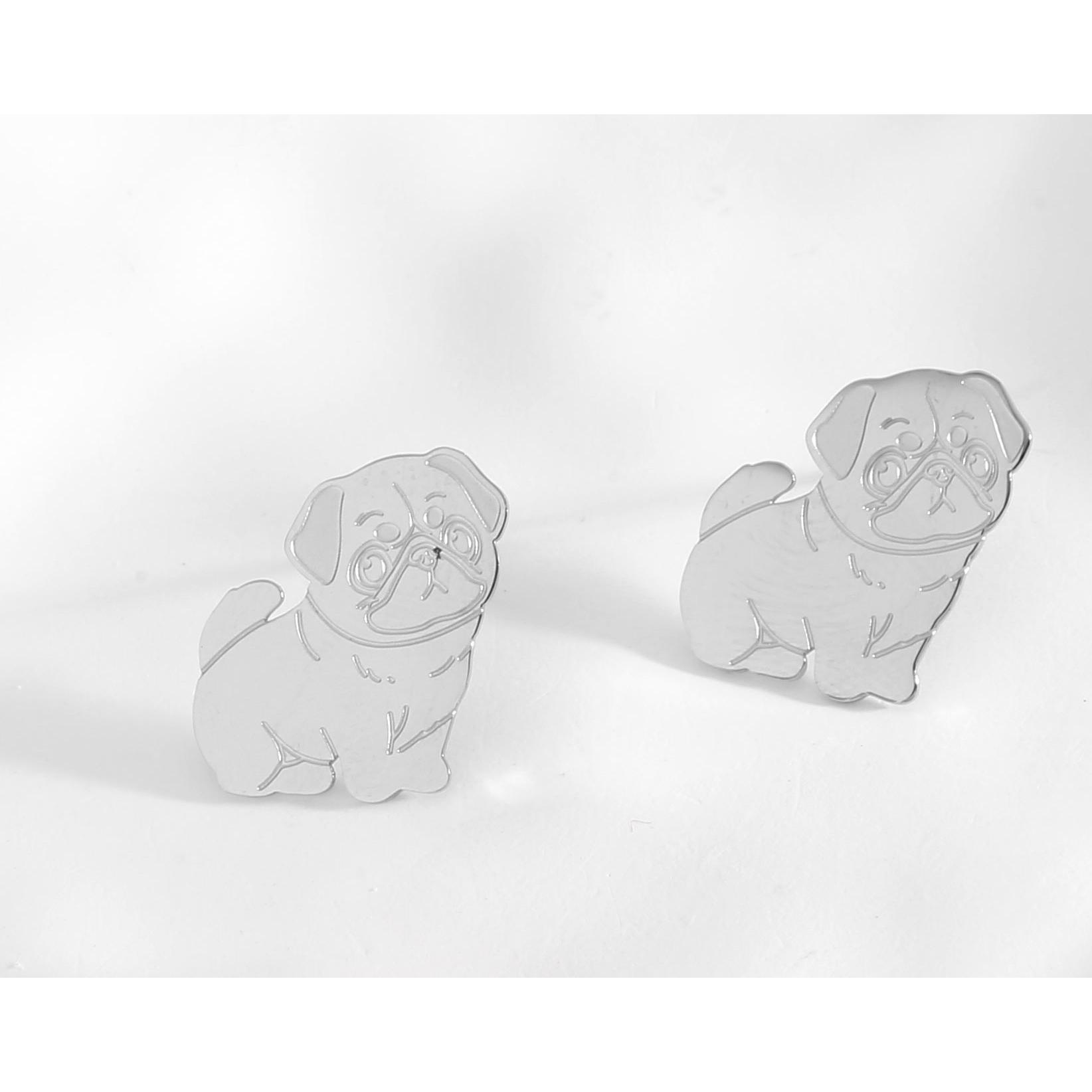 Pendientes ACERO Animal perro y gato Dorados Plateado Acero Inoxidable regalos para Mujeres Niñas Novedad Mascotas Joyería