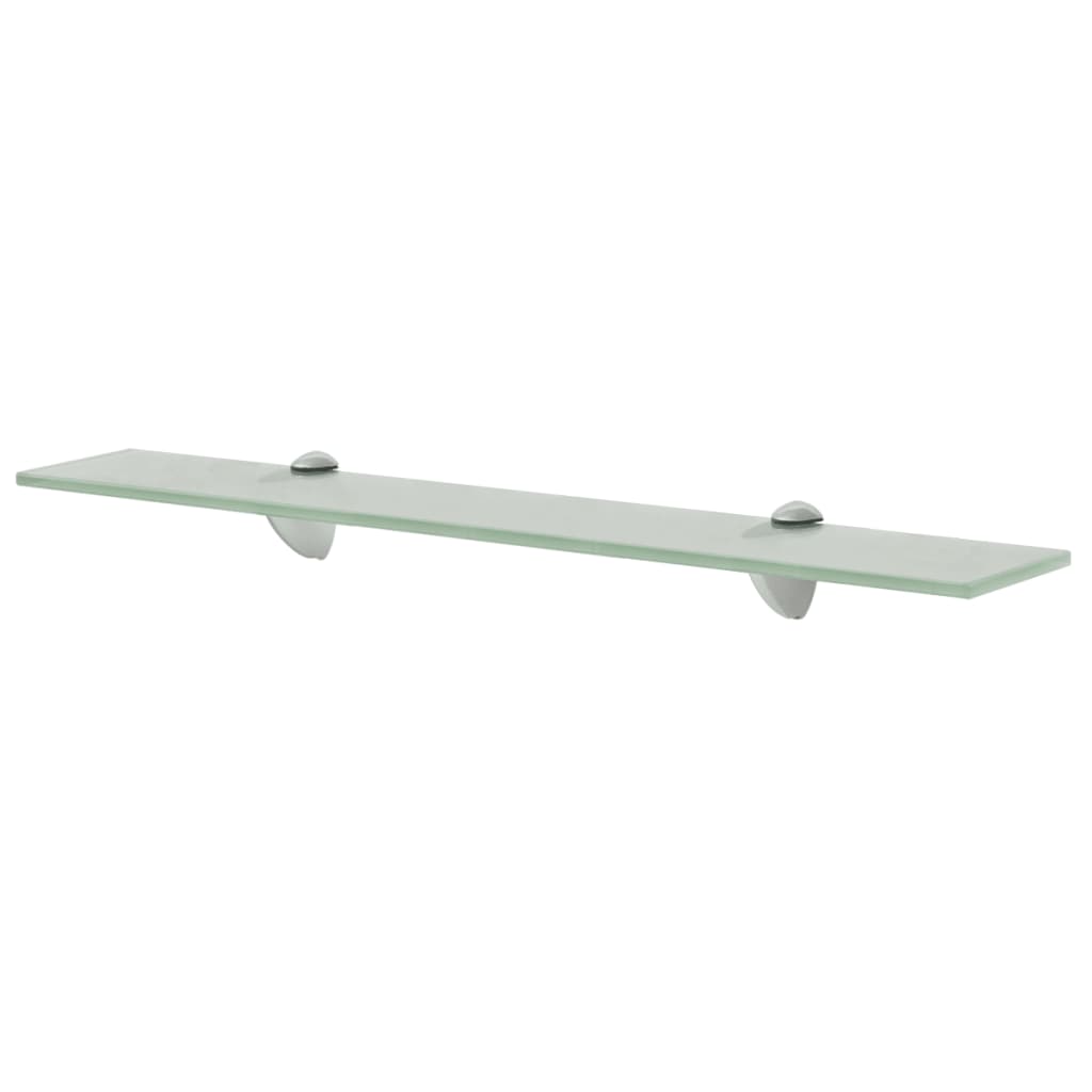 vidaXL Estantes flotantes 2 unidades vidrio 8 mm 60x20 cm Transparente, Negro, Blanco Mueble Almacenaje Estantería para Oficina, Estudio, Dormitorio Estantería/Librería/ mueble de Almacenamiento
