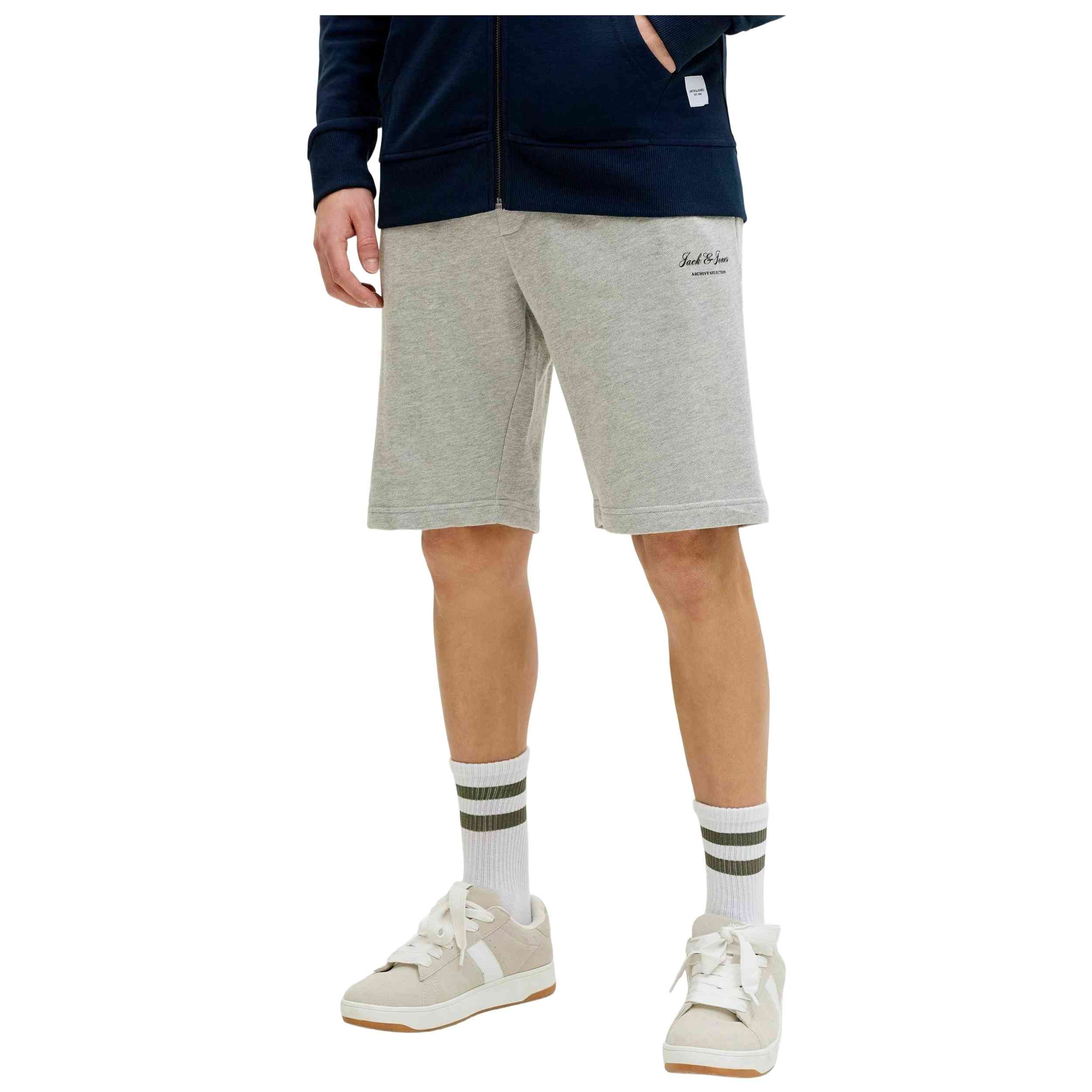 Pantalon De Chandal Jack & Jones modelo 12288638-LIGHT-GREY-MELANGE para Hombre en color Gris