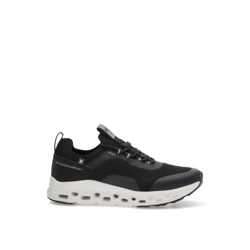 Zapatillas Casual Xti - Hombre - Suela Plana - Modelo 143923 - Color Negro