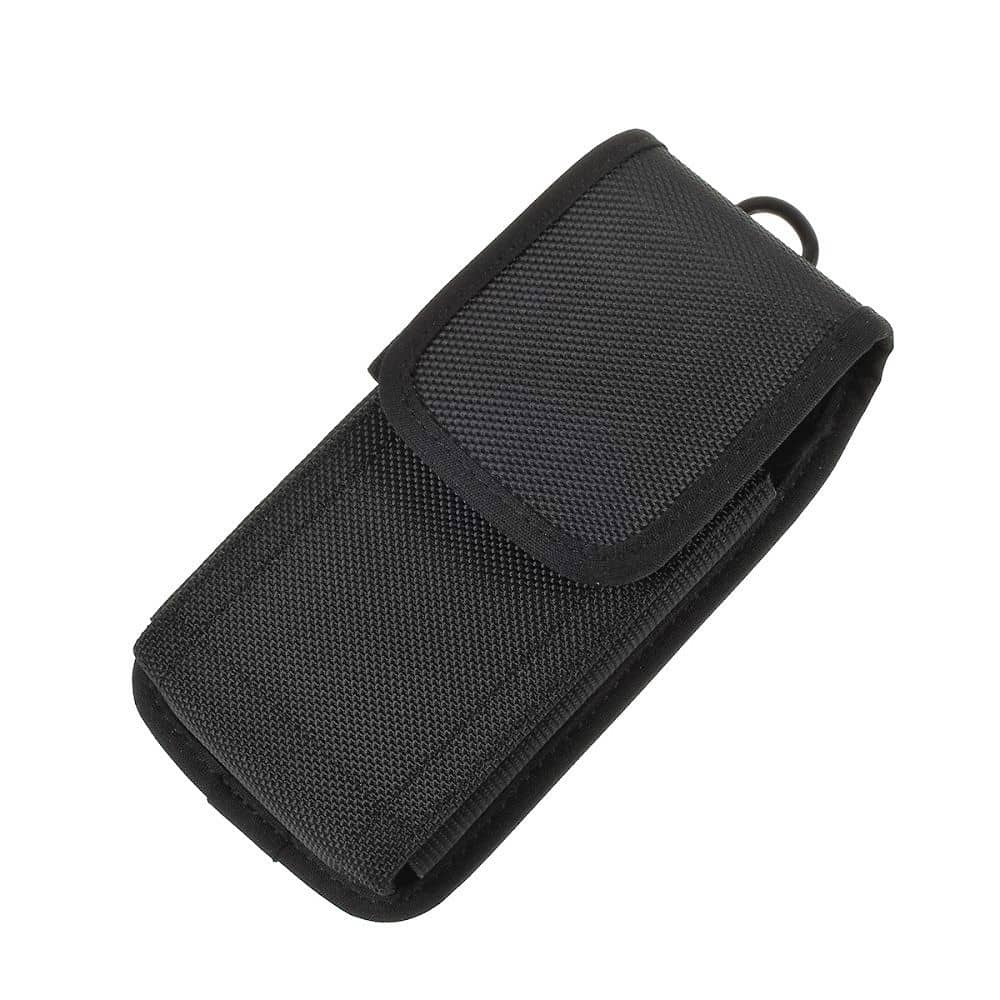 Funda de Cinturon para Alcatel 1L (2021) en Nylon con Dos Trabillas Vertical y Horizontal - Negra