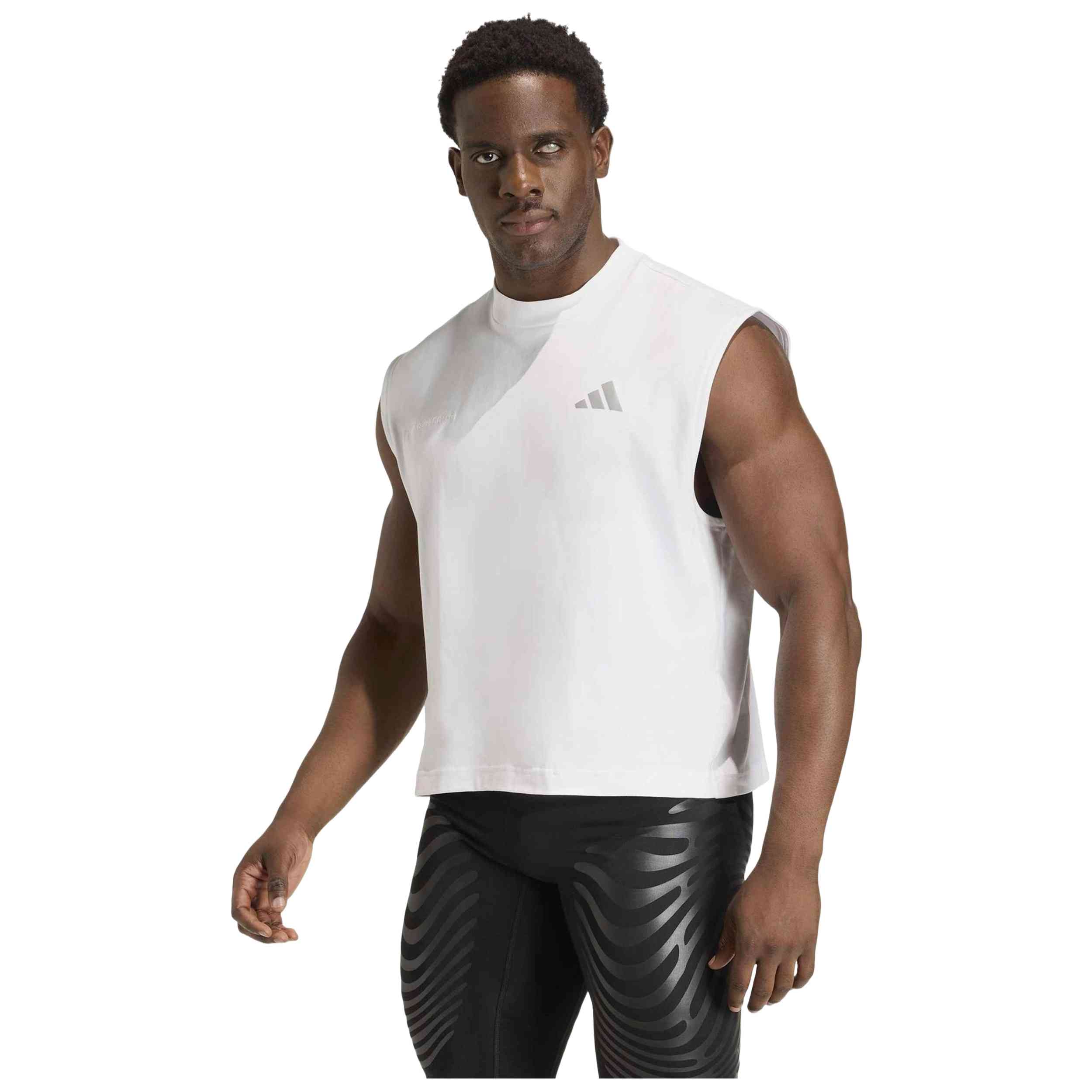 Camiseta De Tirantes Adidas modelo KB2601 para hombre y mujer en color Blanco