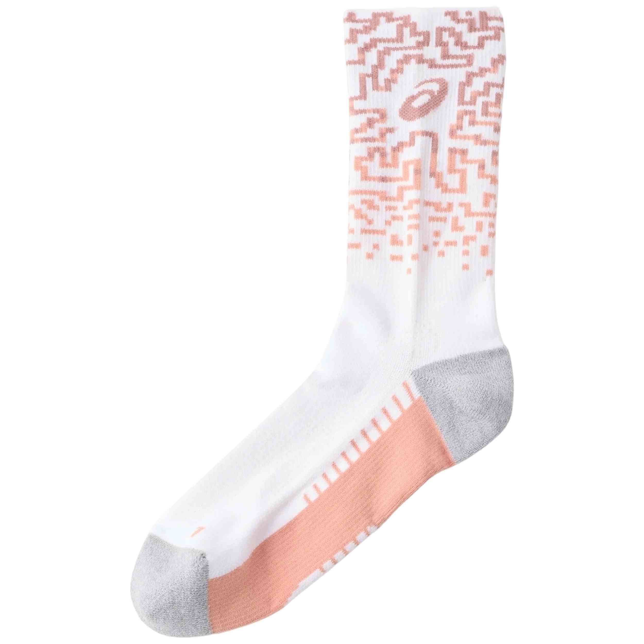 Calcetines Asics modelo Performance Run Sock Crew para hombre y mujer en color Blanco