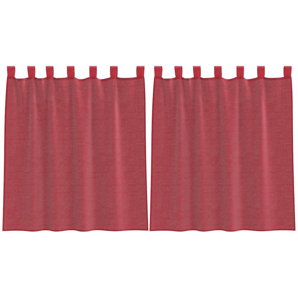 vidaXL Cortinas de gasa con bolsillos para varillas 2 uds. en color Arena/Marrón/Blanco y más | protección solar decorativa para ventanas hogar oficina dormitorio fácil de instalar