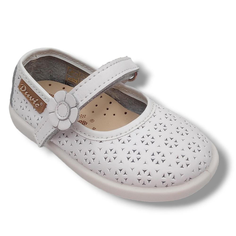 Merceditas Duvic 1134 BLANCO calzado niños Respetuoso ROYALE CORDONETS