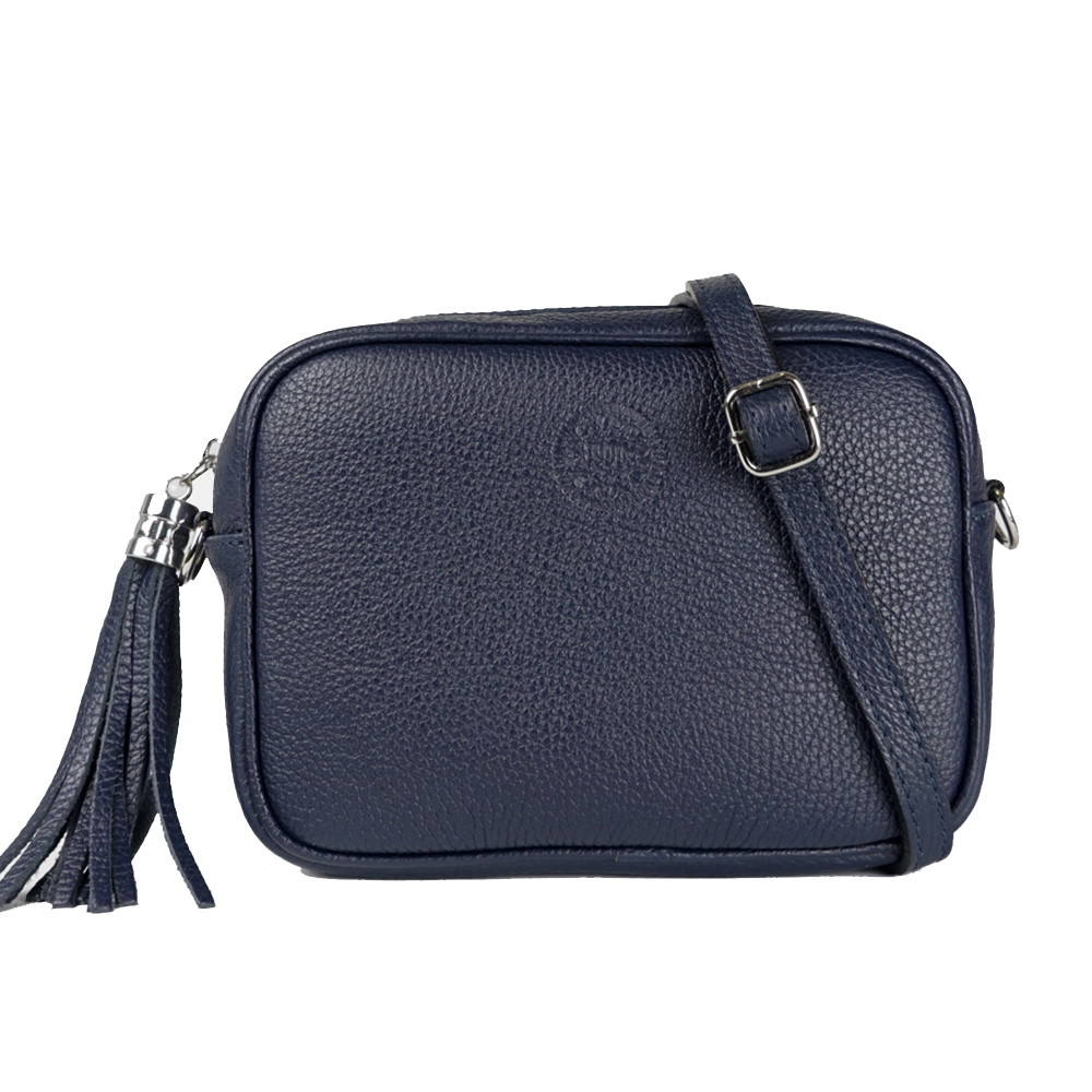 1990s Bolso de Piel con Pompón y Bandolera para Mujer - Diseño Sencillo y Versátil