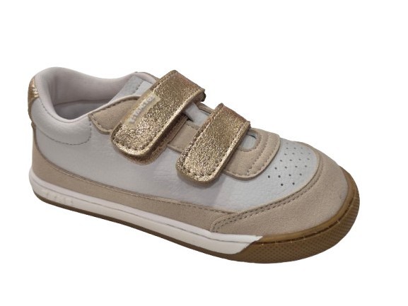 Zapatillas Barefoot Respetuosas Para Niños Y Niñas, Marca Titanitos, En Color Dorado. Titanitos Margy