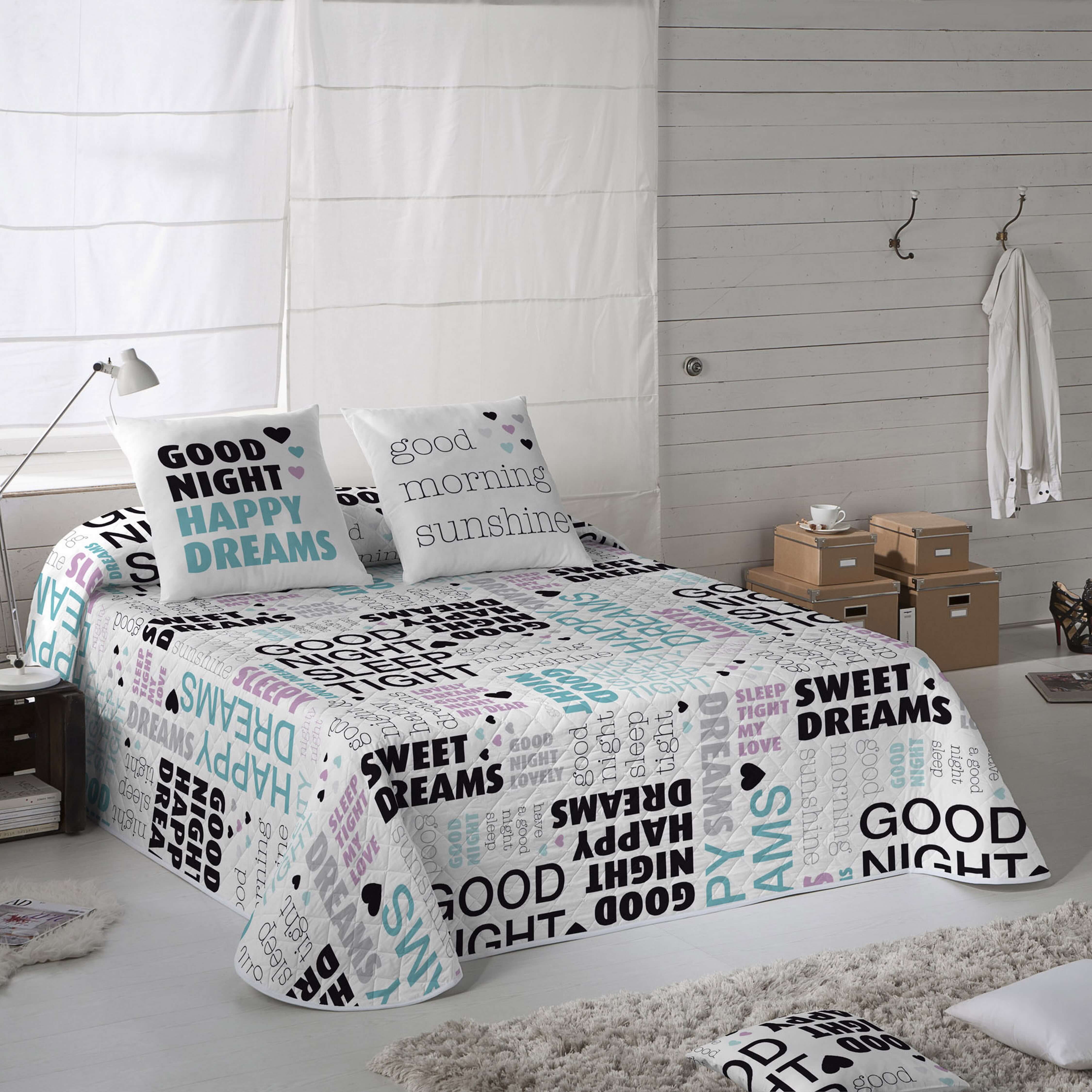 ICEHOME - Colcha Bouti Estampada 100% Algodón 144 Hilos - Relleno 70 gramos - Colcha Ligera para Cama 90/135/150/180 - Fabricado en España