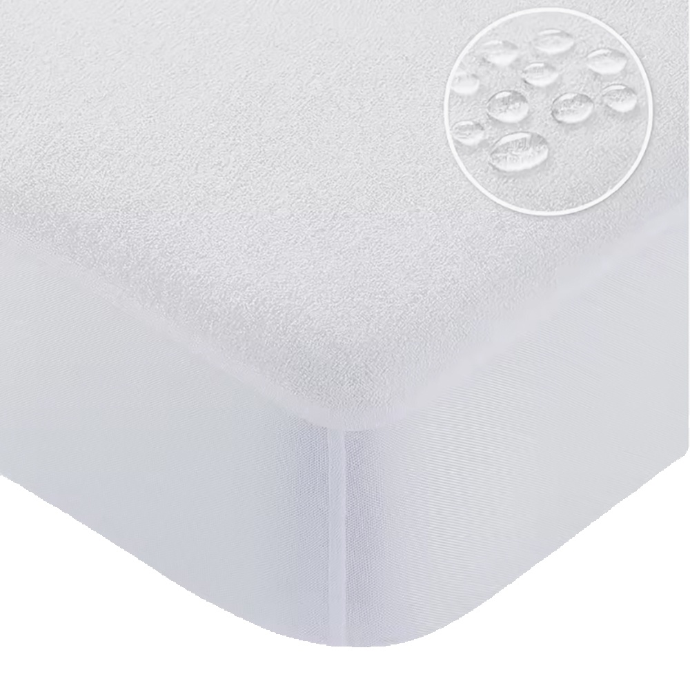 Protector de Colchón Impermeable Ram'S | Ajustable, Transpirable y Antiácaros | Medidas 80/90/105/135/150/180 cm | POPPY&MARTI