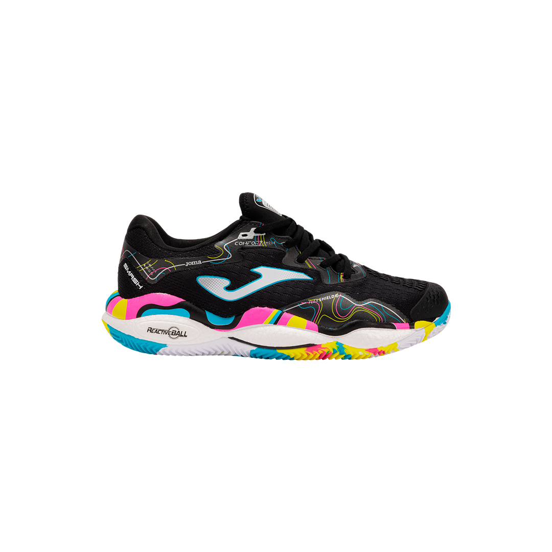 Zapatillas de pádel Joma Smash 2591 Negro Multicolor Clay