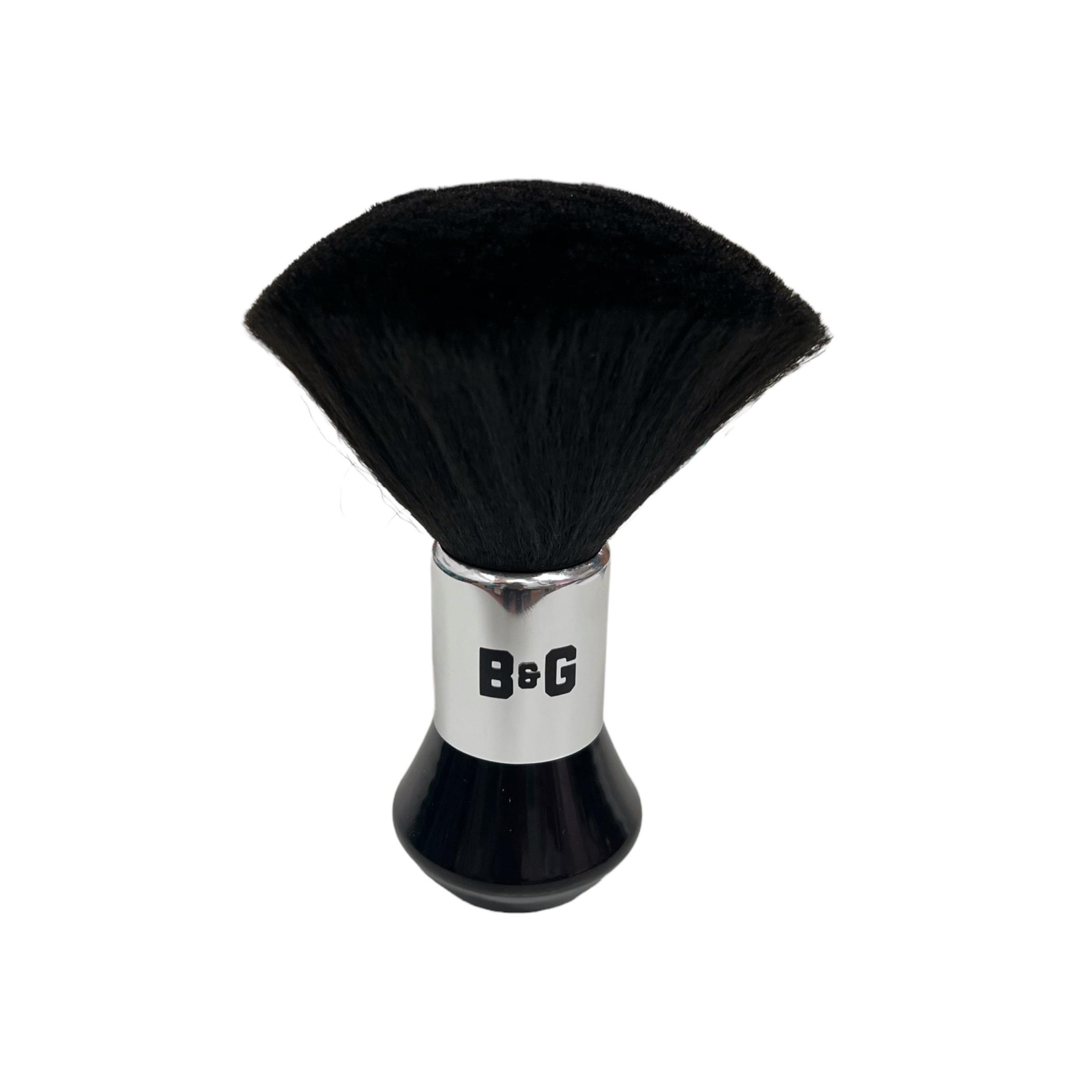 Barbers & Gentlemen Brocha Quitapelos Barbers Gentlemen, Color Negro, Pelo Sintético, Diseño Ergonómico, Tamaño: 13,5cmx5cm, Extrasuave, Ideal para Barbería Peluquería, Productos de Barberia Profesional, Brocha Afeitar