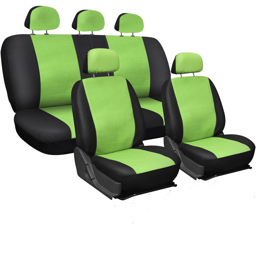 TK Funda de asiento de coche de piel sintética, piel sintética, universal para todas las estaciones.