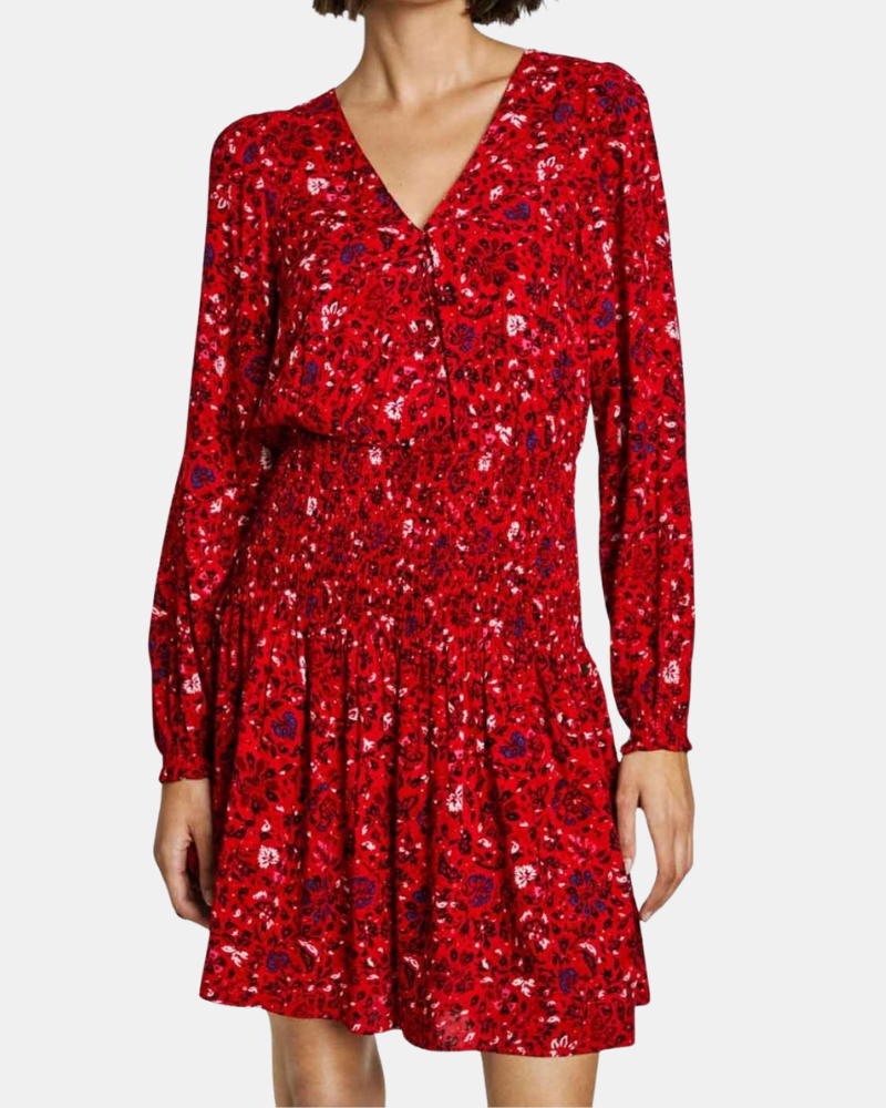PEPE JEANS PL953669 CECILE Vestidos  Manga larga Mujer Rojo