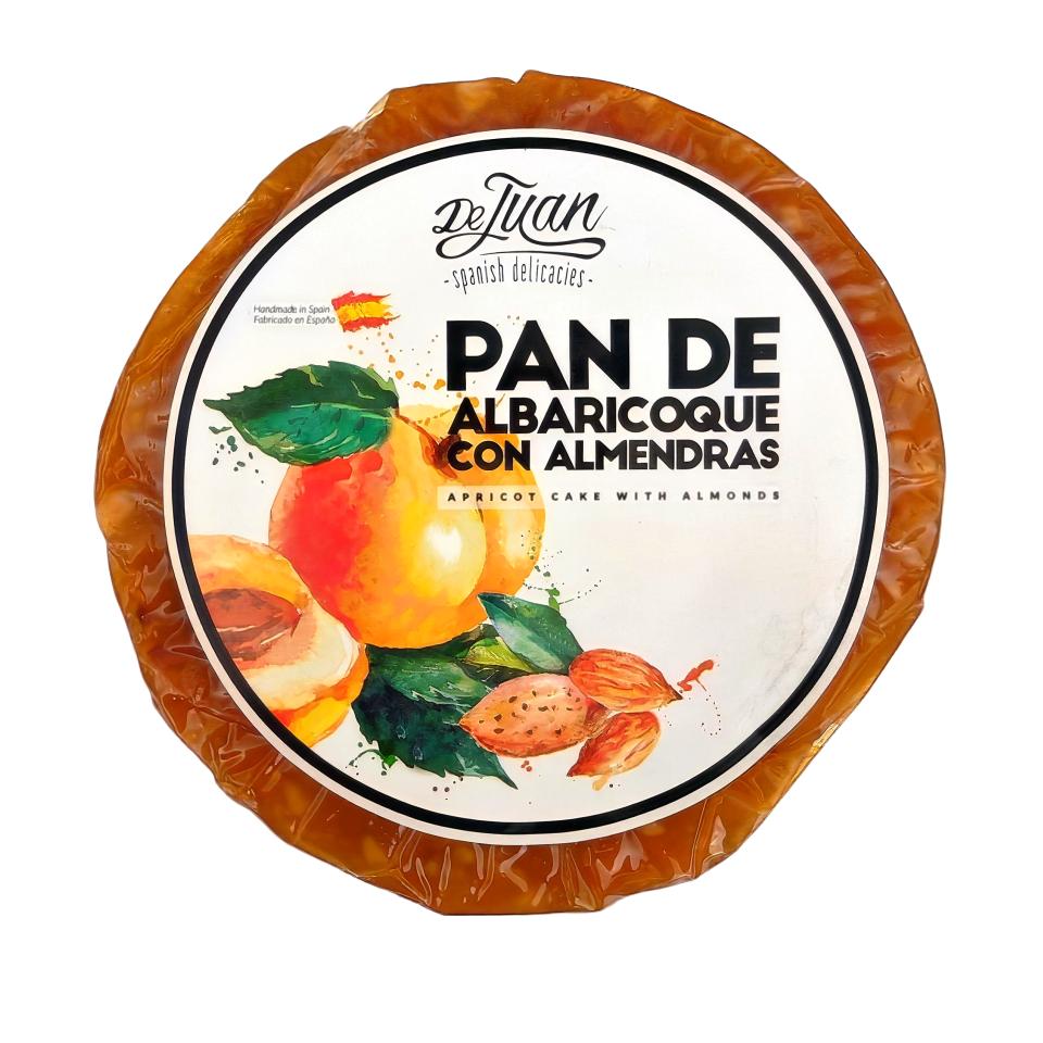 Pan de Albaricoque con Almendras 400 g – Dulce Tradicional de Albaricoque Seco – Apricot Cake Artesano – Ideal para Quesos, Aperitivos y Postres