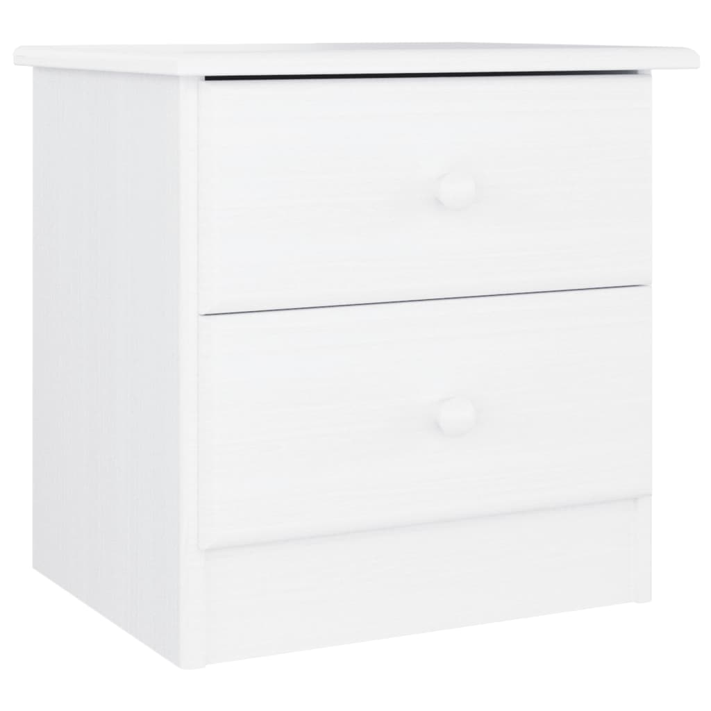 Vidaxl Mesita de Noche ALTA Madera Maciza de Pino 41x35x41 Cm Natural